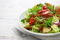 Fattoush salad with sumac and pita bread