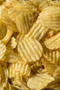 Fatty Ruffled Potato Chips Royalty Free Stock Photo
