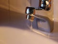 Faucet drips, leak,Water Flowing From Faucet