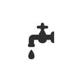 Faucet drop icon vector isolated 4