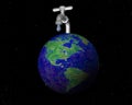 Faucet on the earth