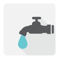 Faucet flat icon.