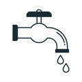 Faucet Isolated Vector icon which can be easily modified or edited