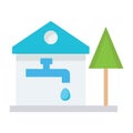 Faucet Isolated Vector icon which can easily modify or edit Royalty Free Stock Photo