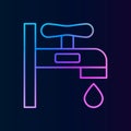 Faucet nolan icon. Simple thin line, outline of real estateicons for ui and ux, website or mobile application