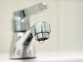 The faucet is not properly closed, the water is draining from the tap. Royalty Free Stock Photo