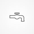 Faucet vector icon sign symbol