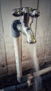 With faucets and clean water distribution pipes could be done for daily needs Royalty Free Stock Photo