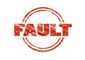 Fault red stamp Royalty Free Stock Photo