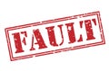 Fault red stamp Royalty Free Stock Photo