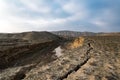 Faults of the earth crust, consequence of the earthquake Royalty Free Stock Photo