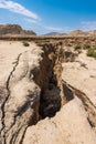 Faults of the earth crust, consequence of the earthquake Royalty Free Stock Photo