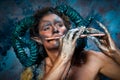 Faun playing the flute Royalty Free Stock Photo