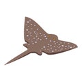 Fauna stingray icon, isometric style Royalty Free Stock Photo