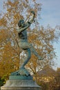 Faune Dansant Dancing Faun statue in Luxebourg garden, PAris