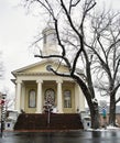 Fauquier County court house building in Warrenton Virginia at Christmas Royalty Free Stock Photo