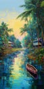 Fauvism Art Inspiration By Turquoise River In Humid Thailand