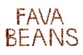 Healthy Fava Beans Word Phrase