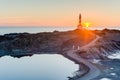 Favaritx Lighthouse in Minorca, Spain Royalty Free Stock Photo