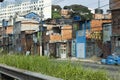 The favela Park Cidade Jardim: a metaphor of the modern of SÃÂ£o Paulo, Brazil. Royalty Free Stock Photo