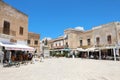 FAVIGNANA, ITALY - JULY 06, 2020: main square of Favignana Island, Sicily, Italy Royalty Free Stock Photo