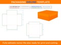 Favour box, Gift box, Die line Template