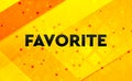 Favorite abstract digital banner yellow background