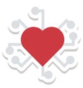 Favorite, feeling loved Vector Icon editable Royalty Free Stock Photo