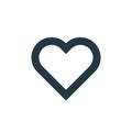 favorite icon vector from interface essentials concept. Thin line illustration of favorite editable stroke. favorite linear sign