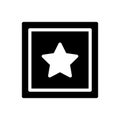 Favorite glyph flat icon