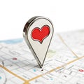 Favorite Location Icon isolated