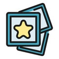 Favorite memories icon vector flat