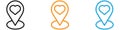Favorite place vector logo set collection for web app ui