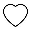 Favorite vector thin line icon Royalty Free Stock Photo