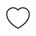 Favorite vector thin line icon Royalty Free Stock Photo