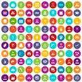 100 favorite work icons set color