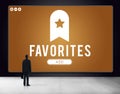 Favorites Bookmark Content Web Online Management Concept Royalty Free Stock Photo