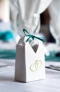 Favour Bag at a Wedding Royalty Free Stock Photo