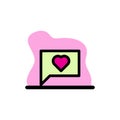 Favourite Chat Icon Vector Conceptual Design Illustration