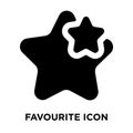 Favourite icon vector isolated on white background, logo concept