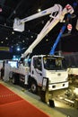 Faw boom truck at Philconstruct in Pasay, Philippines