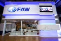 FAW brand cars stand at Motor Show. Johannesburg, South Africa.