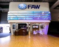FAW brand of cars and trucks stand at Motor Show in Johannesburg Royalty Free Stock Photo