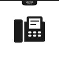 fax icon. Facsimile icon vector Royalty Free Stock Photo