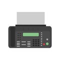 Fax icon vector illustration business phone sign. Office fax communication mail contact icon printer. Email button business sign