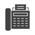 Fax icon vector image. Royalty Free Stock Photo