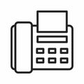 Fax icon vector image. Royalty Free Stock Photo