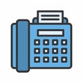 Fax icon vector image. Royalty Free Stock Photo