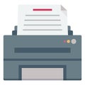 Fax, inkjet printers Color Isolated Vector icon which can be easily modified