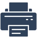 Fax, inkjet printers Isolated Vector Icon That can be easily edited in any size or modified.